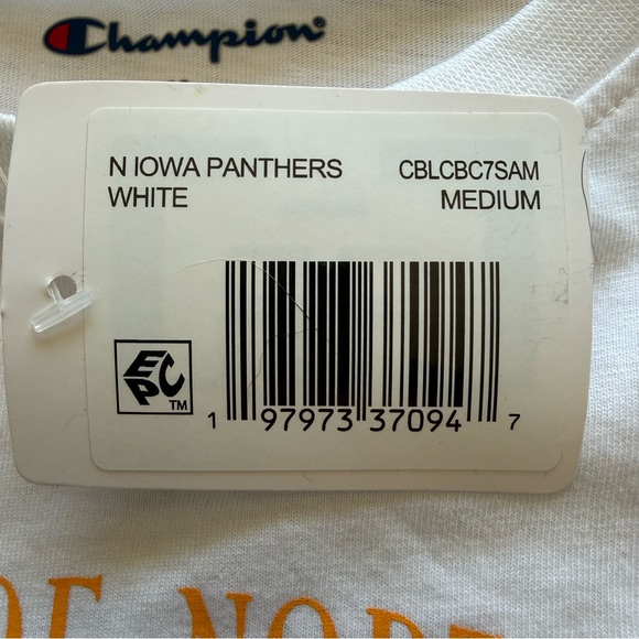 NWT-Women’s Champion Univ of Northern Iowa Panthers Cropped Boxy T-Shirt Sz M - Picture 5 of 10